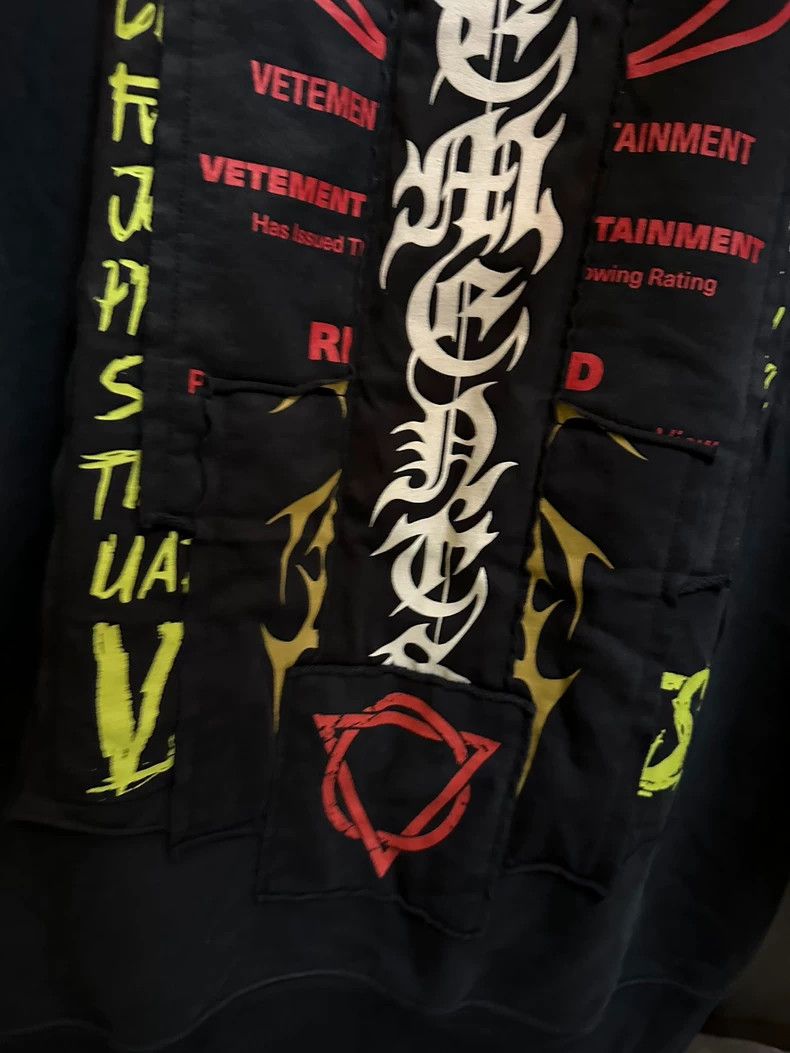Vetements Patchwork Graphic Hoodie-yf