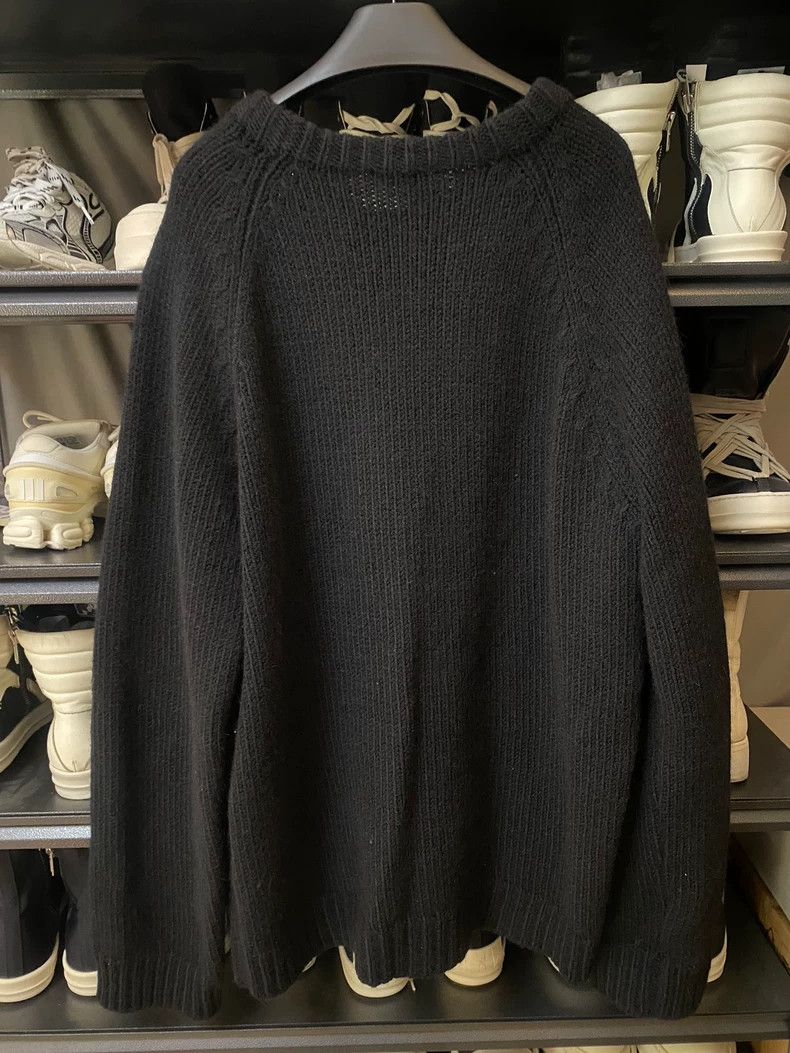 Raf Simons Raf Simons Flocked Logo Black Sweater-yf Size US L / EU 52-54 / 3 - 4 Thumbnail
