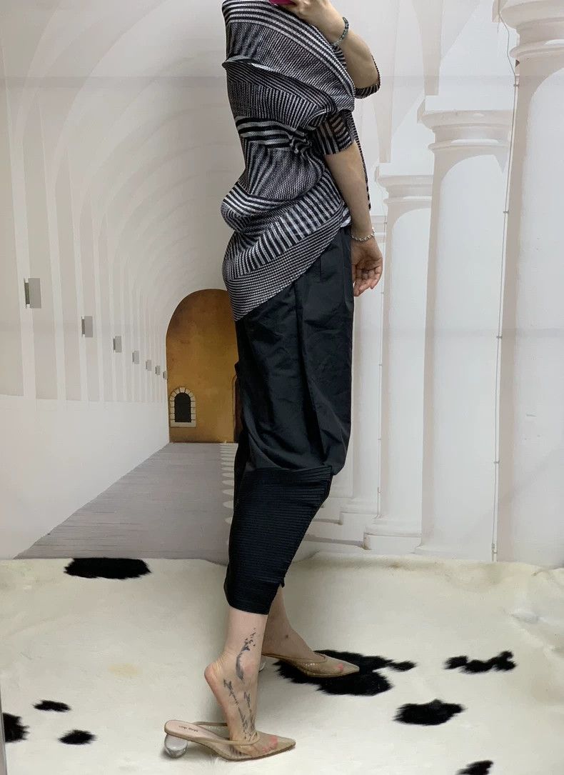 Issey Miyake Issey Miyake PP Striped Top with Shawl - dmc Size US M / EU 48-50 / 2 - 7 Thumbnail