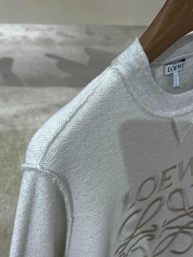 Loewe Loewe Gray Logo Embroidered Sweatshirt - dmc Size US XS / EU 42 / 0 - 4 Thumbnail