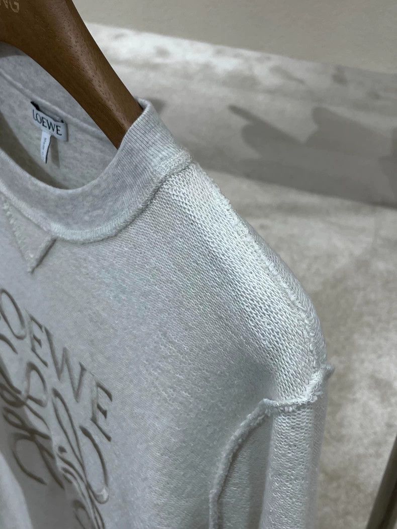 Loewe Loewe Gray Logo Embroidered Sweatshirt - dmc Size US XS / EU 42 / 0 - 3 Thumbnail