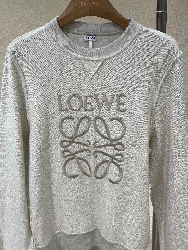 Loewe Loewe Gray Logo Embroidered Sweatshirt - dmc Size US XS / EU 42 / 0 - 2 Thumbnail