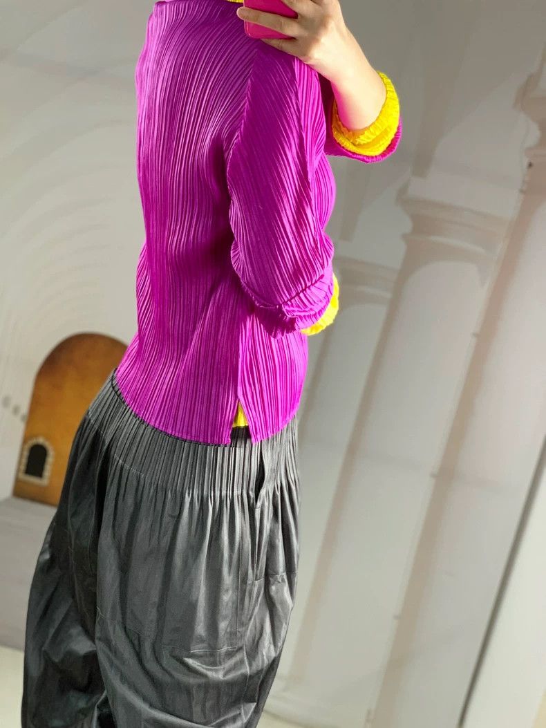 Issey Miyake Issey Miyake Pleated Pink Blazer - dmc Size US M / EU 48-50 / 2 - 4 Thumbnail