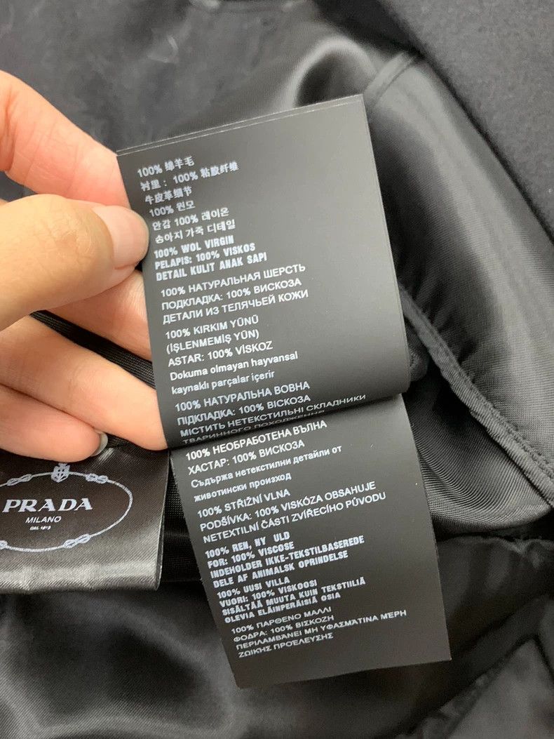 Prada Prada Black Wool Long Coat - dmc Size US M / EU 48-50 / 2 - 6 Thumbnail