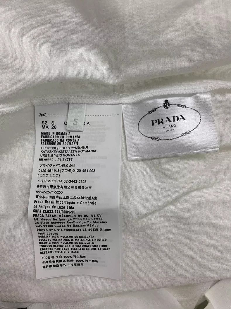 Prada Prada White Short Sleeve T-shirt - dmc Size US S / EU 44-46 / 1 - 5 Thumbnail