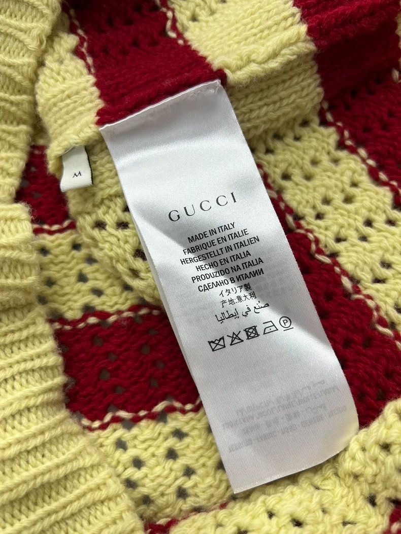 Gucci Gucci Red White Stripe Wool Knit Vest - dmc Size US M / EU 48-50 / 2 - 5 Thumbnail