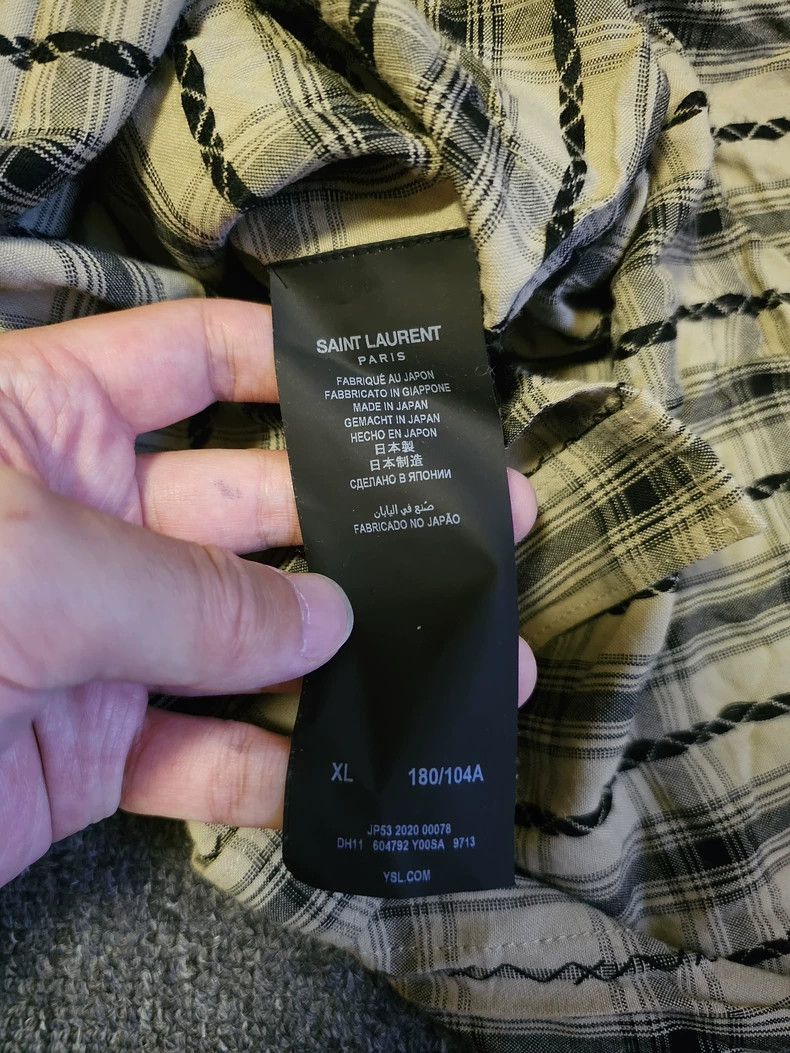 Saint Laurent Paris Saint Laurent Oversize Plaid Shirt - dmc Size US XL / EU 56 / 4 - 5 Thumbnail