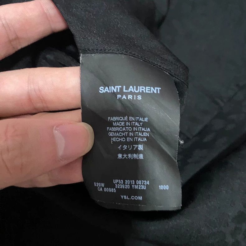 Saint Laurent Paris Saint Laurent SLP Dark Pattern Shirt - dmc Size US L / EU 52-54 / 3 - 3 Thumbnail