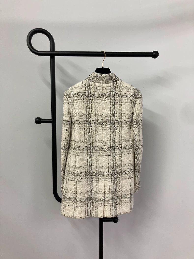 Chanel Chanel Gold Thread Plaid Jacket - dmc Size US M / EU 48-50 / 2 - 4 Thumbnail