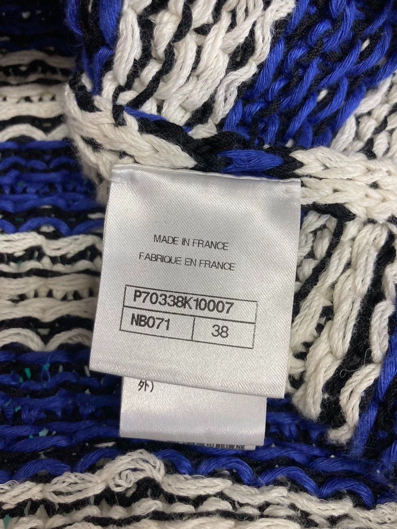 Chanel Chanel 21C Blue White Striped Cardigan - dmc Size US M / EU 48-50 / 2 - 4 Thumbnail