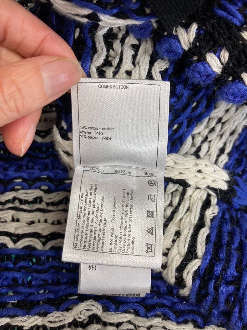 Chanel Chanel 21C Blue White Striped Cardigan - dmc Size US M / EU 48-50 / 2 - 5 Thumbnail