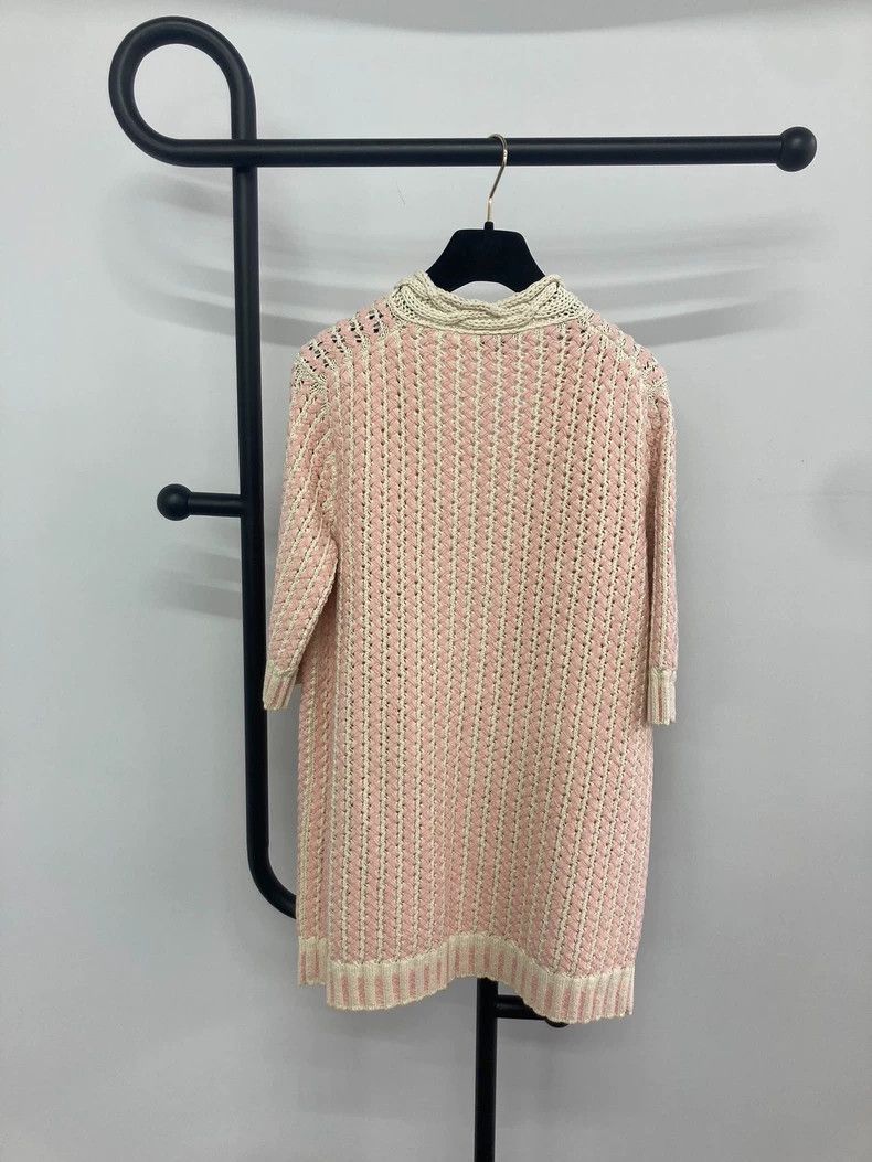 Chanel Chanel Pink Knit Cardigan - dmc Size US S / EU 44-46 / 1 - 2 Thumbnail