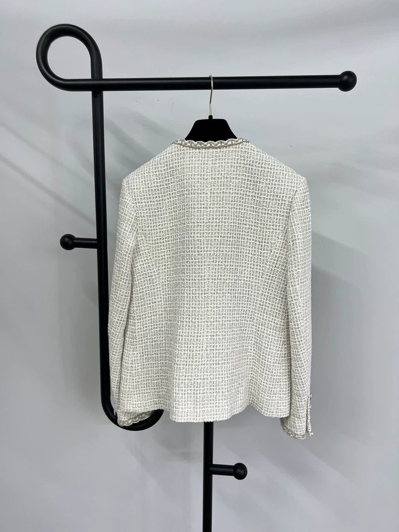 Chanel Chanel 25C Tweed Double-Breasted Jacket - dmc Size US S / EU 44-46 / 1 - 4 Thumbnail