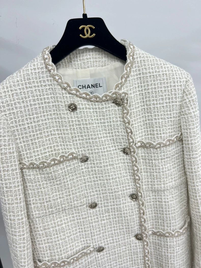 Chanel Chanel 25C Tweed Double-Breasted Jacket - dmc Size US S / EU 44-46 / 1 - 3 Thumbnail