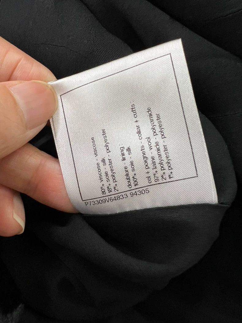 Chanel Chanel 22B Black Velvet Long Jacket - dmc Size US M / EU 48-50 / 2 - 7 Thumbnail