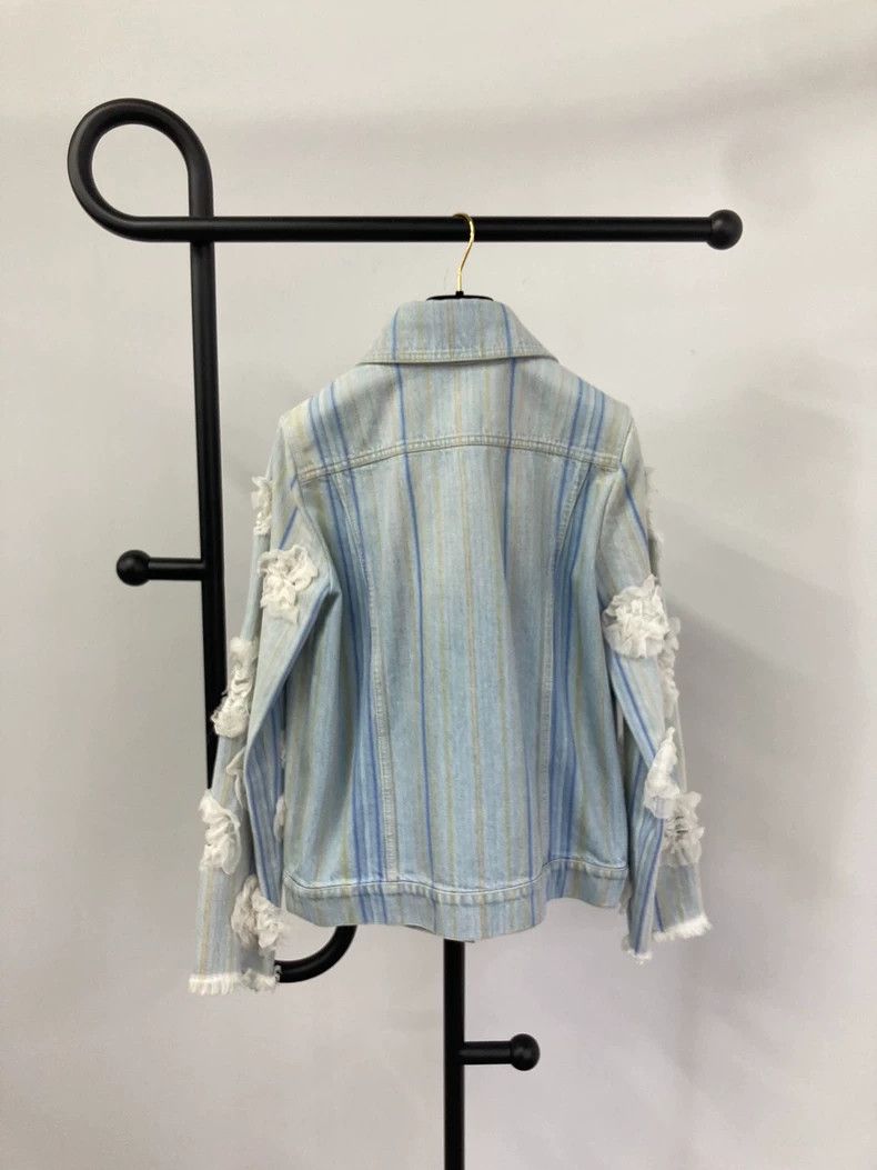 Chanel Chanel Camellia Denim Jacket - dmc Size US M / EU 48-50 / 2 - 2 Thumbnail