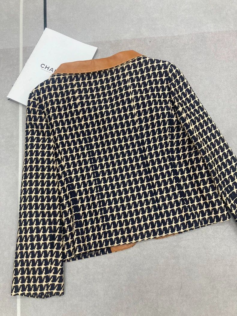 Chanel Chanel Vintage Houndstooth Zip Jacket - dmc Size US XS / EU 42 / 0 - 3 Thumbnail