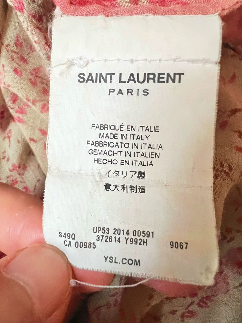 Saint Laurent Paris Saint Laurent 15SS Floral Print Shirt - dmc Size US M / EU 48-50 / 2 - 5 Thumbnail