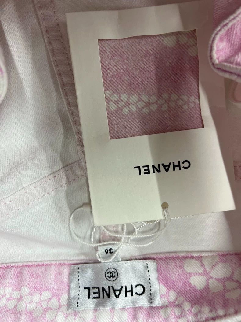 Chanel Chanel 25M Beach Pink Denim Shorts - dmc Size US 38 / EU 54 - 4 Thumbnail