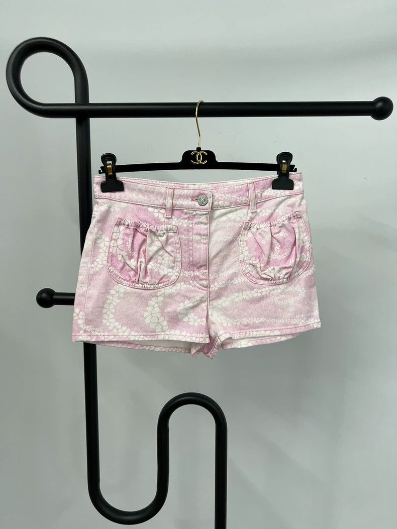 Chanel Chanel 25M Beach Pink Denim Shorts - dmc Size US 38 / EU 54 - 2 Thumbnail