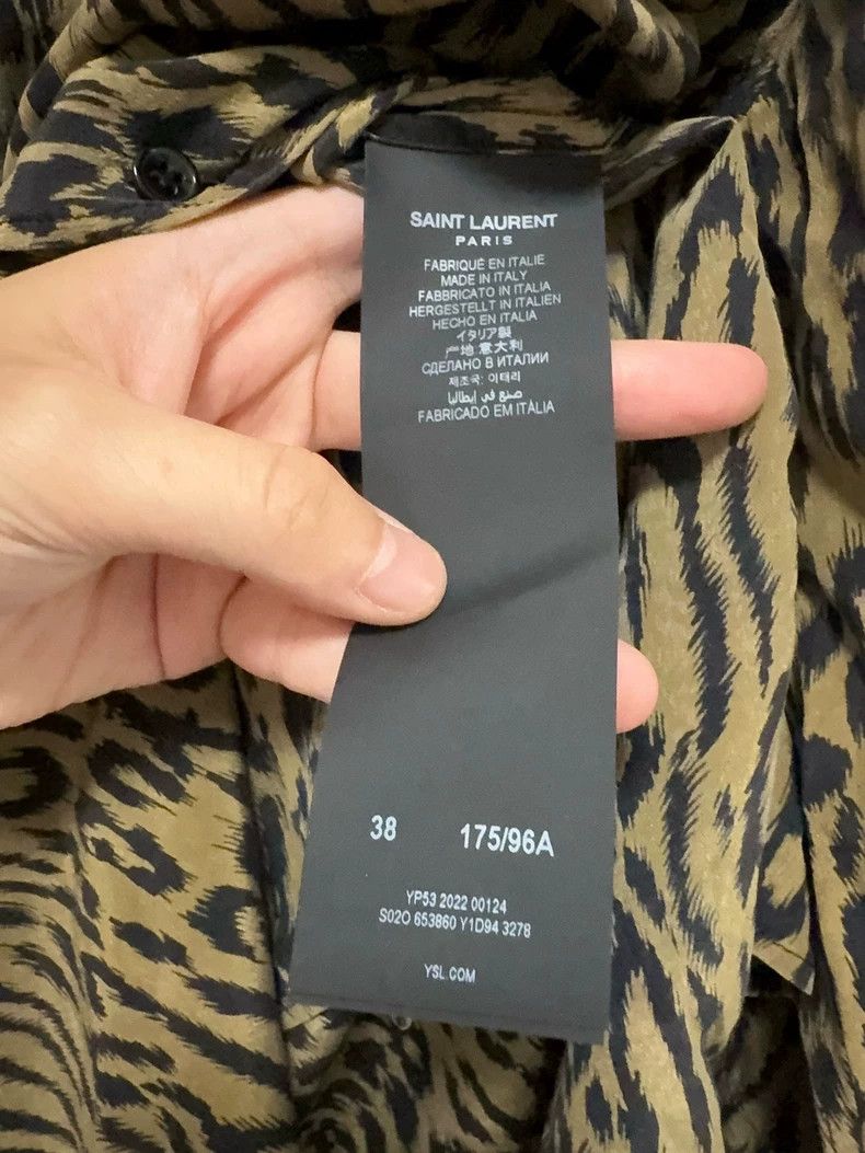 Saint Laurent Paris Saint Laurent Leopard Print Shirt - dmc Size US M / EU 48-50 / 2 - 4 Thumbnail
