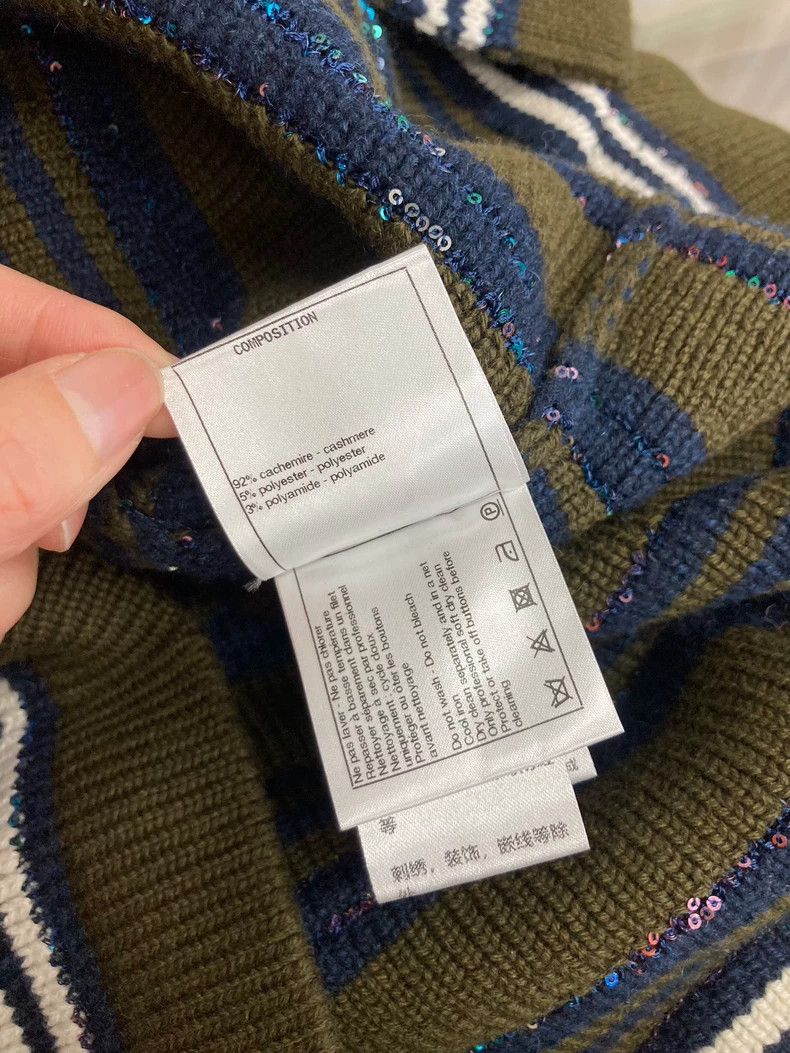 Chanel Chanel Station Series Sequin Stripe Cardigan - dmc Size US XS / EU 42 / 0 - 6 Thumbnail