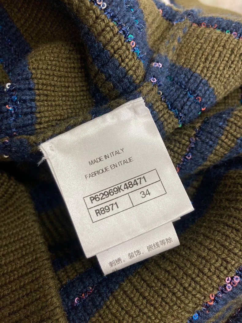 Chanel Chanel Station Series Sequin Stripe Cardigan - dmc Size US XS / EU 42 / 0 - 5 Thumbnail