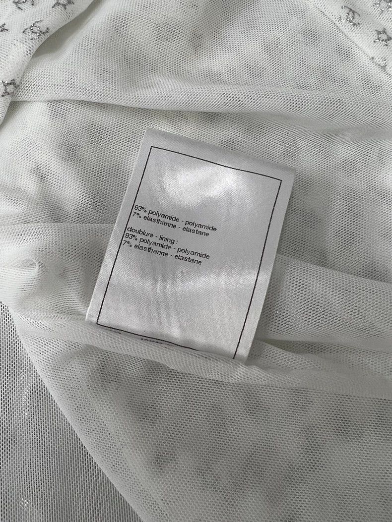 Chanel Chanel White Logo Print Sleeveless Top - dmc Size US S / EU 44-46 / 1 - 7 Thumbnail