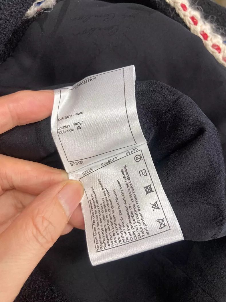 Chanel Chanel Black Coat with Color Trim - dmc Size US L / EU 52-54 / 3 - 6 Thumbnail