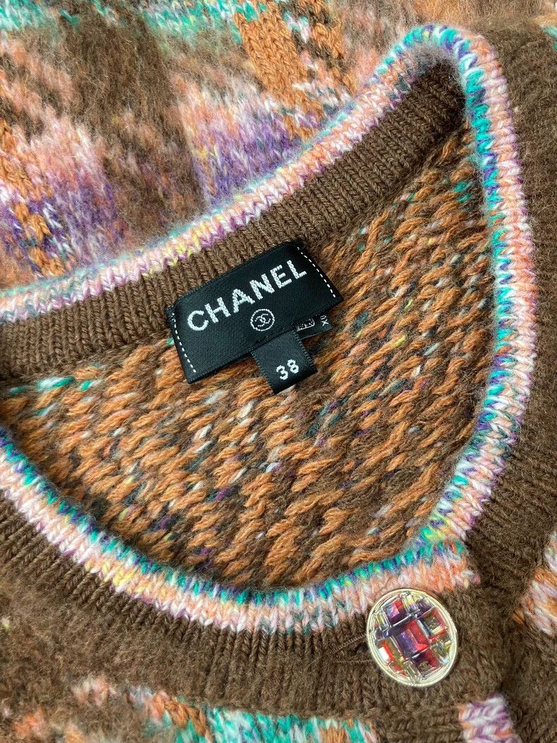 Chanel Chanel 22A Mixed Plaid Cardigan Sweater - dmc Size US M / EU 48-50 / 2 - 6 Thumbnail