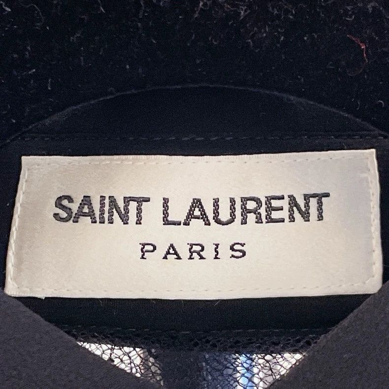Saint Laurent Paris Saint Laurent Black Star Mesh Long Sleeve Shirt - dmc Size US M / EU 48-50 / 2 - 7 Thumbnail