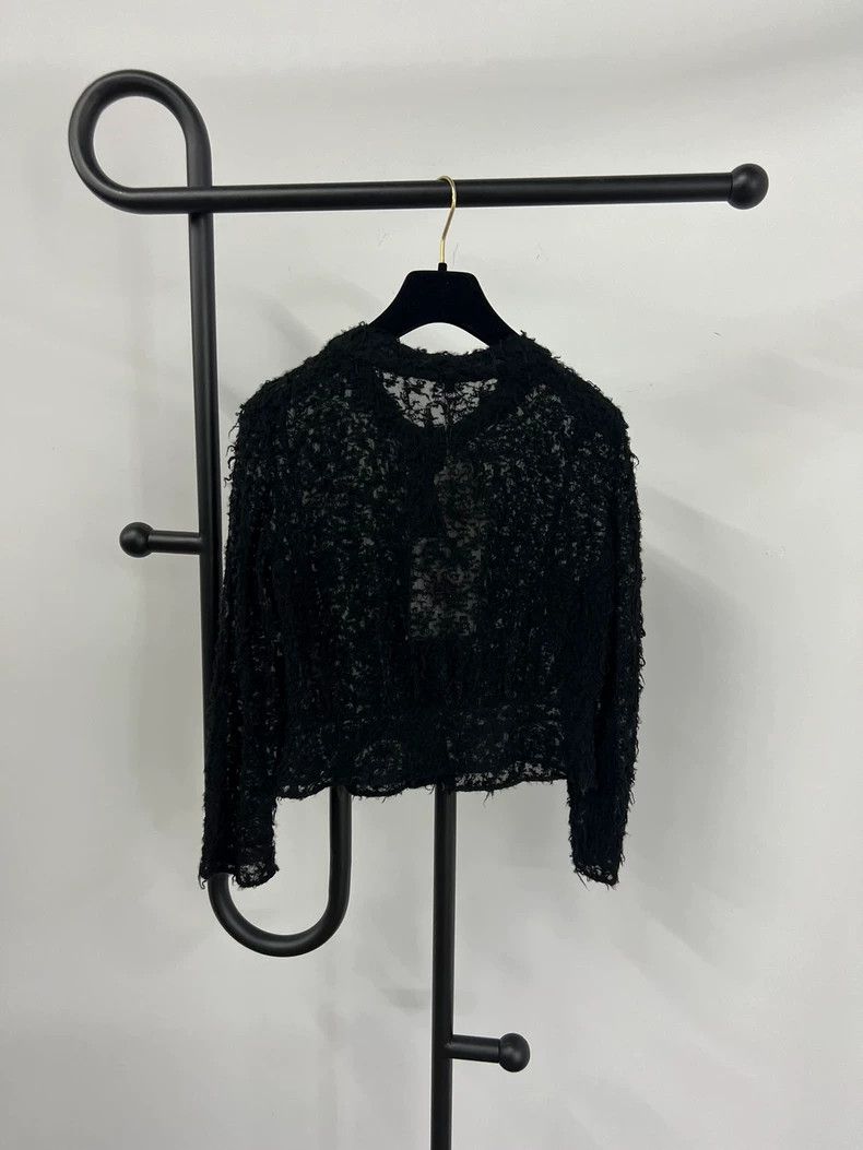 Chanel Chanel 22A Black Fuzzy Jacket - dmc Size US M / EU 48-50 / 2 - 3 Thumbnail