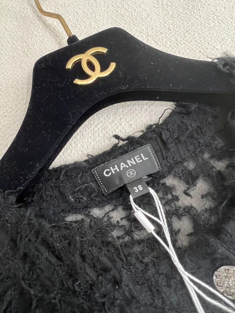 Chanel Chanel 22A Black Fuzzy Jacket - dmc Size US M / EU 48-50 / 2 - 4 Thumbnail