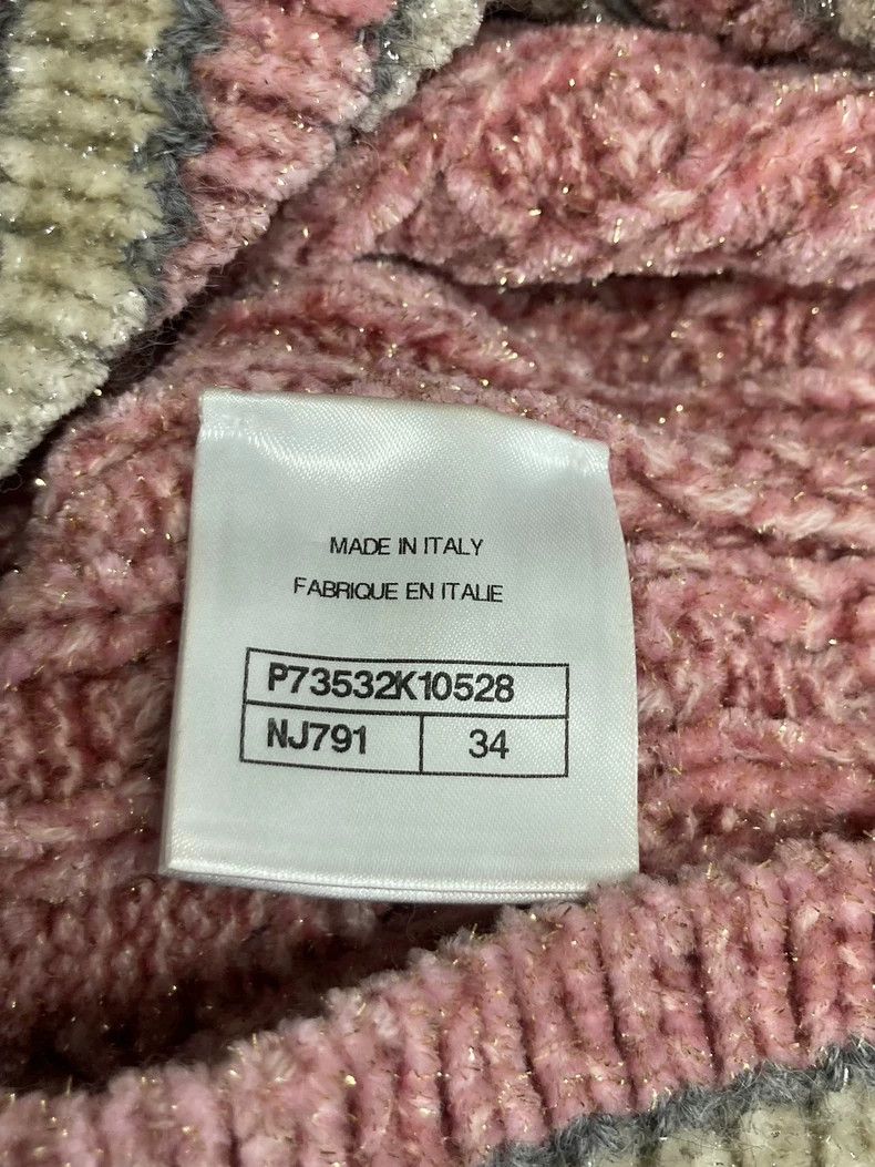 Chanel Chanel 22B Pink V-Neck Knit Top - dmc Size US XS / EU 42 / 0 - 5 Thumbnail