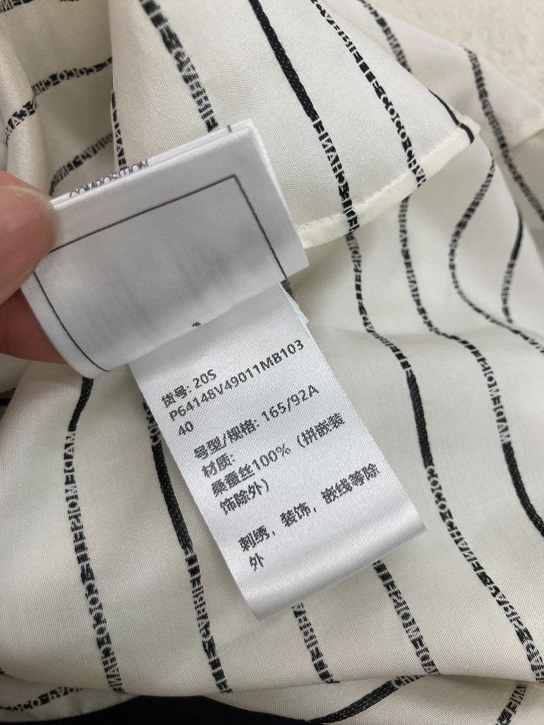 Chanel Chanel White Silk Letter Long Sleeve Top - dmc Size US L / EU 52-54 / 3 - 7 Thumbnail