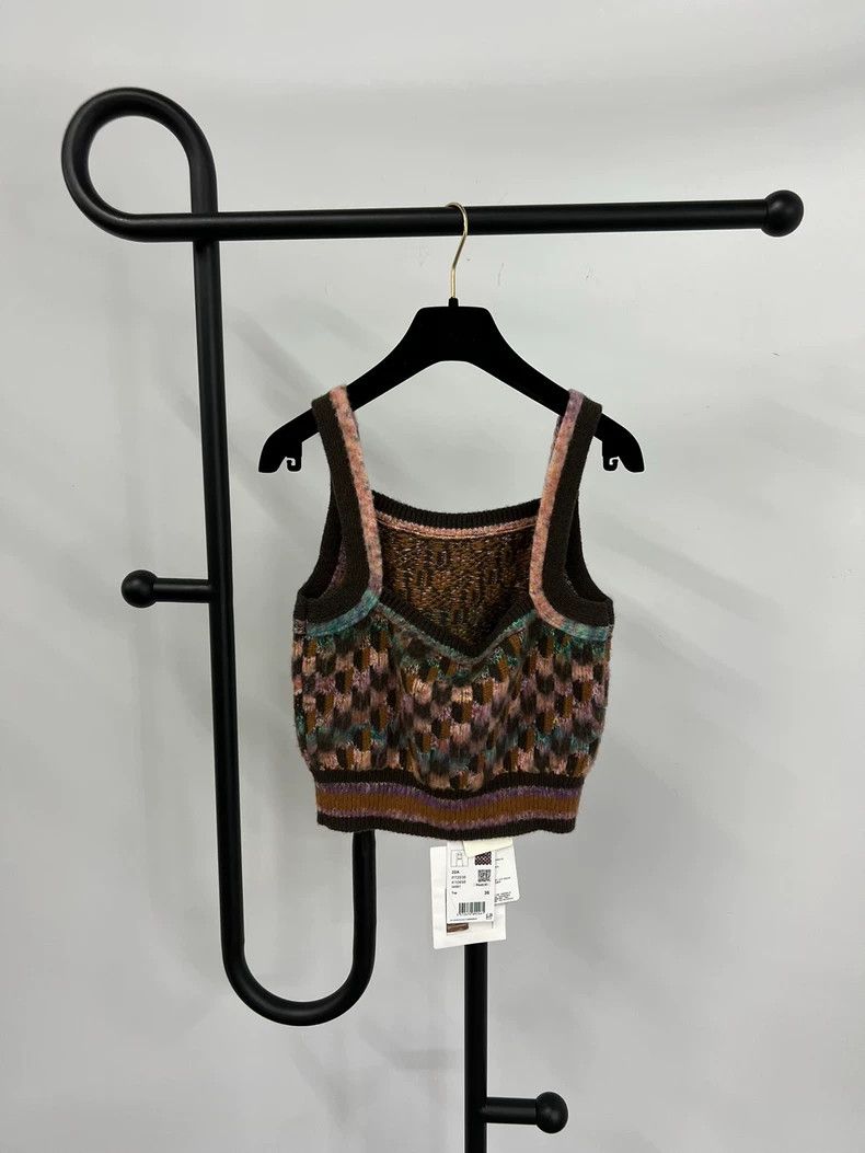 Chanel Chanel Colorful Plaid Knit Camisole - dmc Size US S / EU 44-46 / 1 - 2 Thumbnail