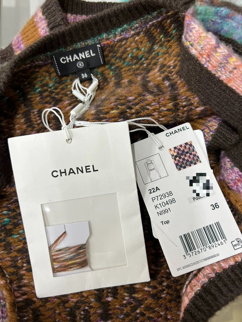 Chanel Chanel Colorful Plaid Knit Camisole - dmc Size US S / EU 44-46 / 1 - 3 Thumbnail