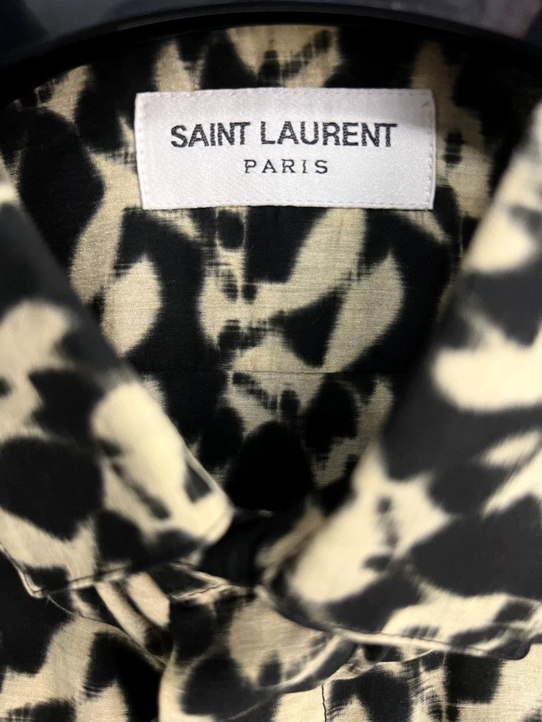 Saint Laurent Paris Saint Laurent Animal Print Silk Shirt - dmc Size US M / EU 48-50 / 2 - 3 Thumbnail