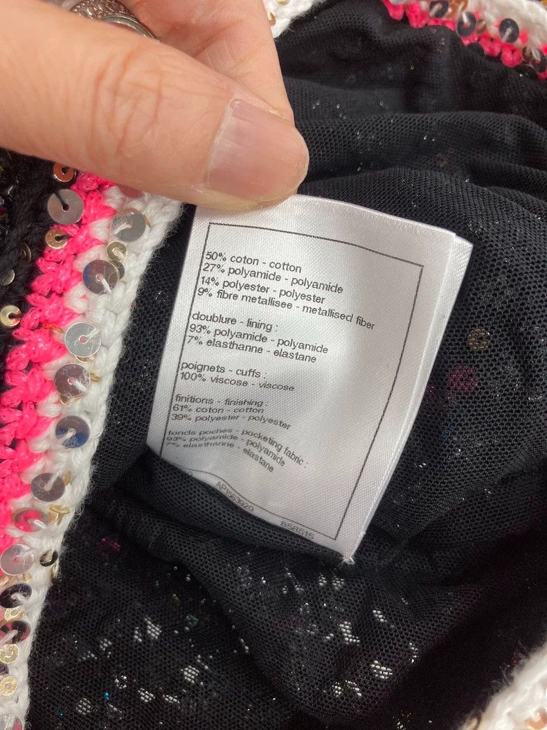 Chanel Chanel 24C Black Sequin Cardigan - dmc Size US XS / EU 42 / 0 - 7 Thumbnail