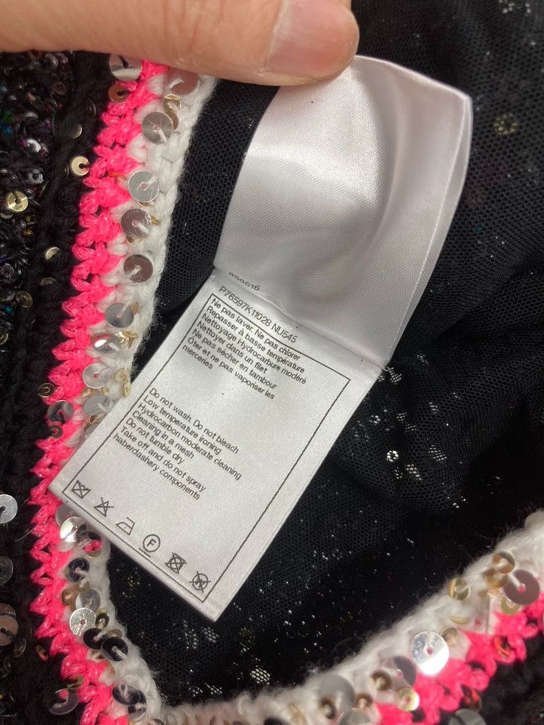 Chanel Chanel 24C Black Sequin Cardigan - dmc Size US XS / EU 42 / 0 - 6 Thumbnail