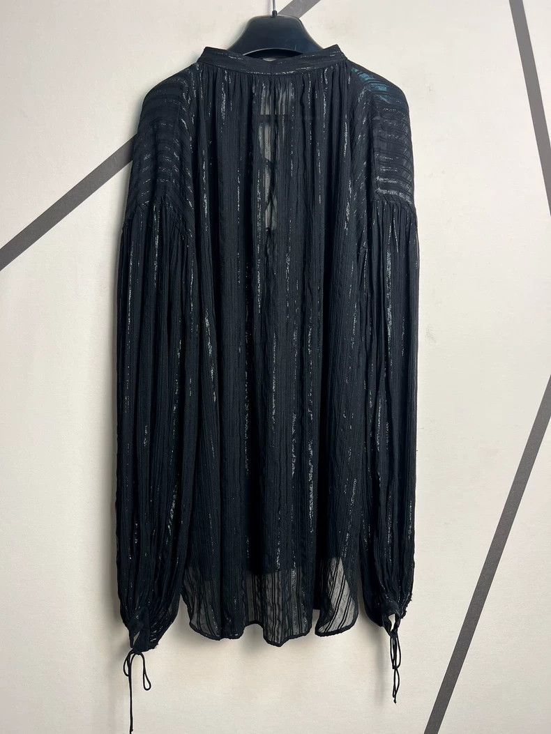 Saint Laurent Paris Saint Laurent SLP Silk Deep V Blouse - dmc Size US S / EU 44-46 / 1 - 2 Thumbnail