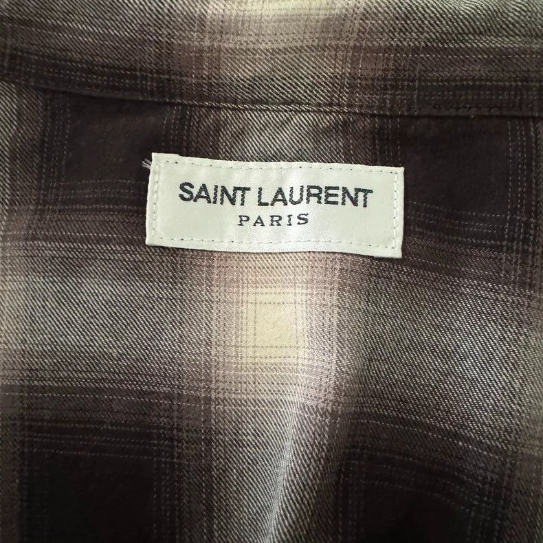 Saint Laurent Paris Saint Laurent SLP 16FW Check Shirt - dmc Size US S / EU 44-46 / 1 - 4 Thumbnail