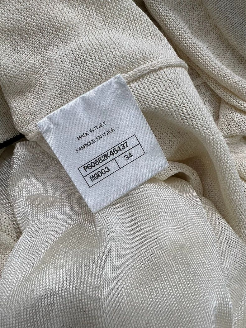 Chanel Chanel White V-Neck Knit Dress - dmc Size US S / EU 44-46 / 1 - 5 Thumbnail