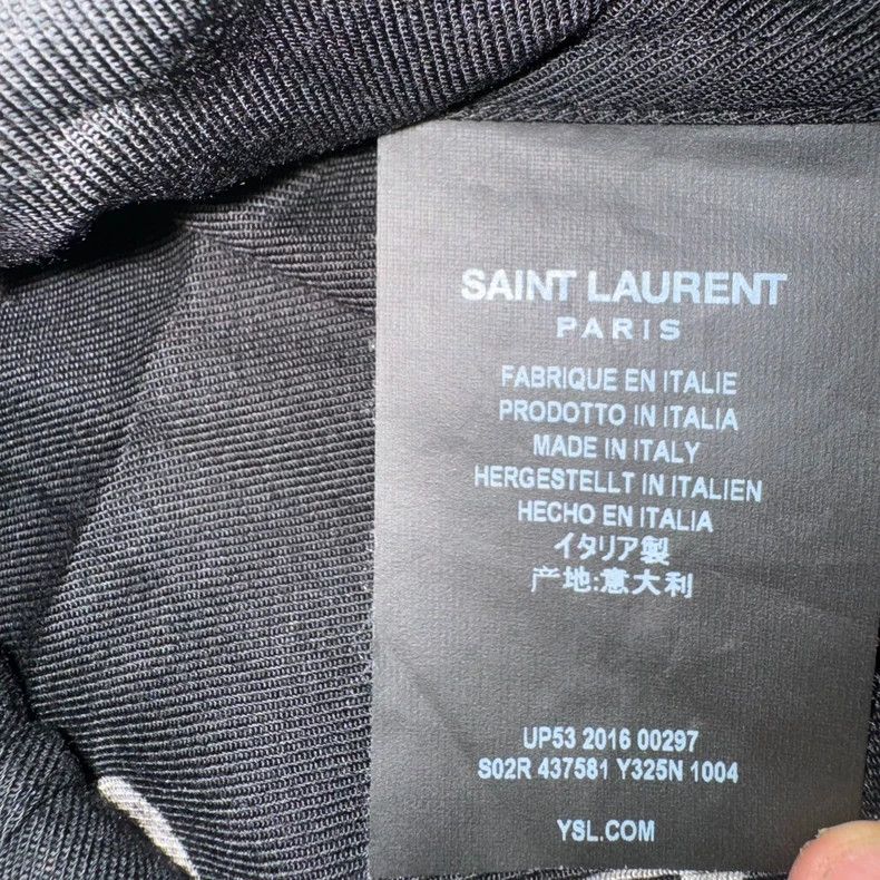Saint Laurent Paris Saint Laurent Music Note Print Black Shirt - dmc Size US XL / EU 56 / 4 - 5 Thumbnail