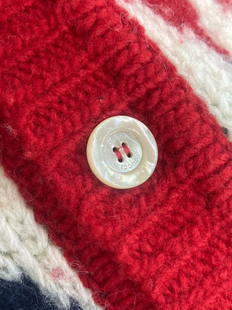 Gucci Gucci Red Printed Wool Cardigan - dmc Size US M / EU 48-50 / 2 - 3 Thumbnail