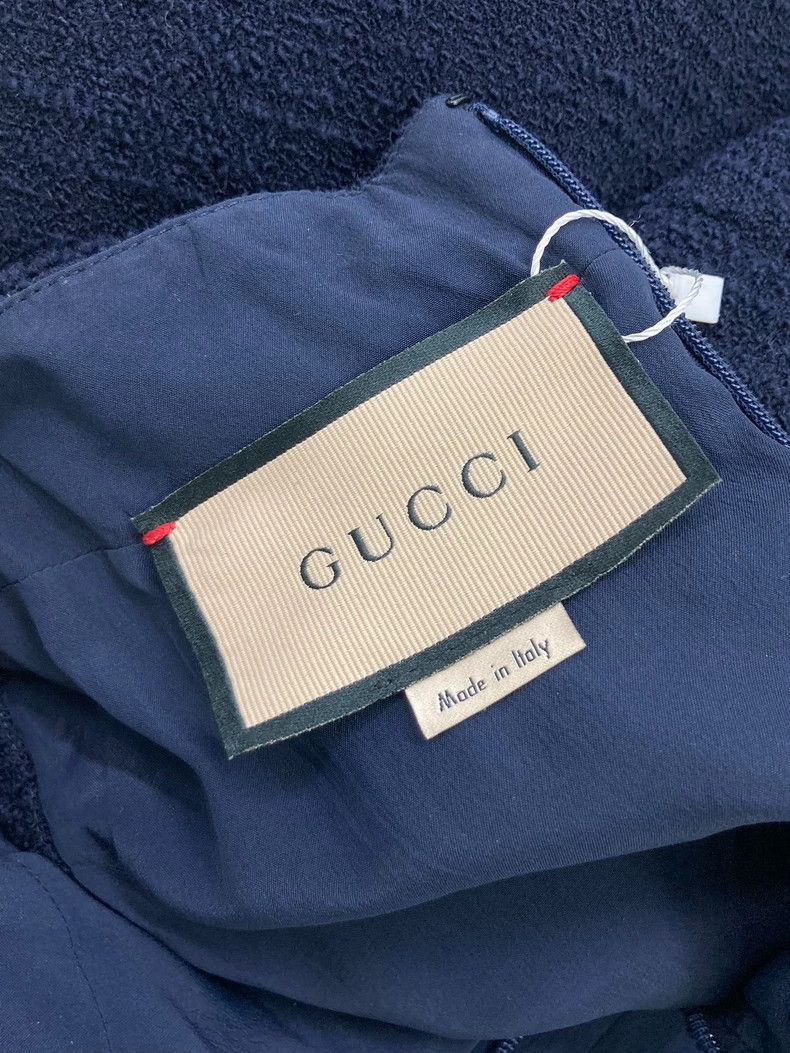 Gucci Gucci Navy Blue Metal Chain Wool Dress - dmc Size US S / EU 44-46 / 1 - 3 Thumbnail