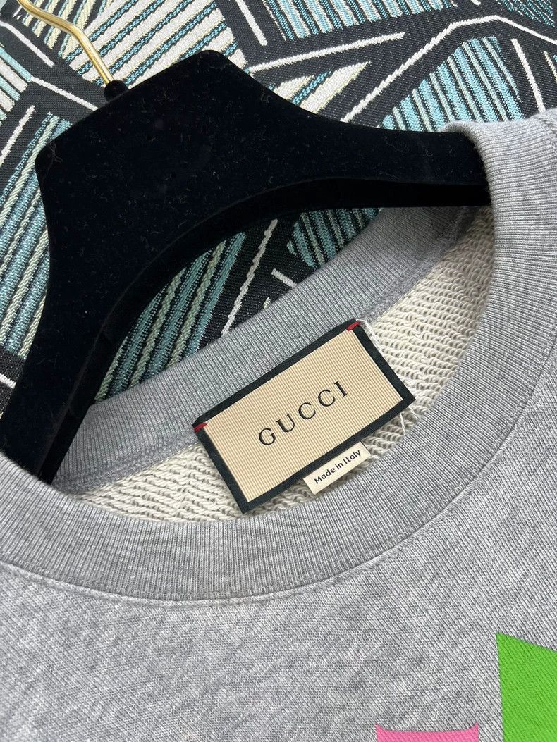Gucci Gucci Gray Logo Sweatshirt - dmc Size US M / EU 48-50 / 2 - 4 Thumbnail