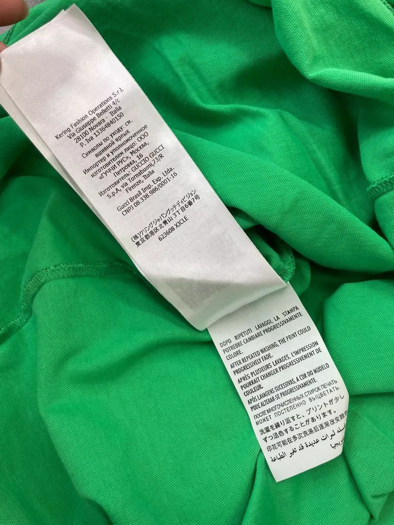 Gucci Gucci Green Short Sleeve T-Shirt - dmc Size US S / EU 44-46 / 1 - 7 Thumbnail