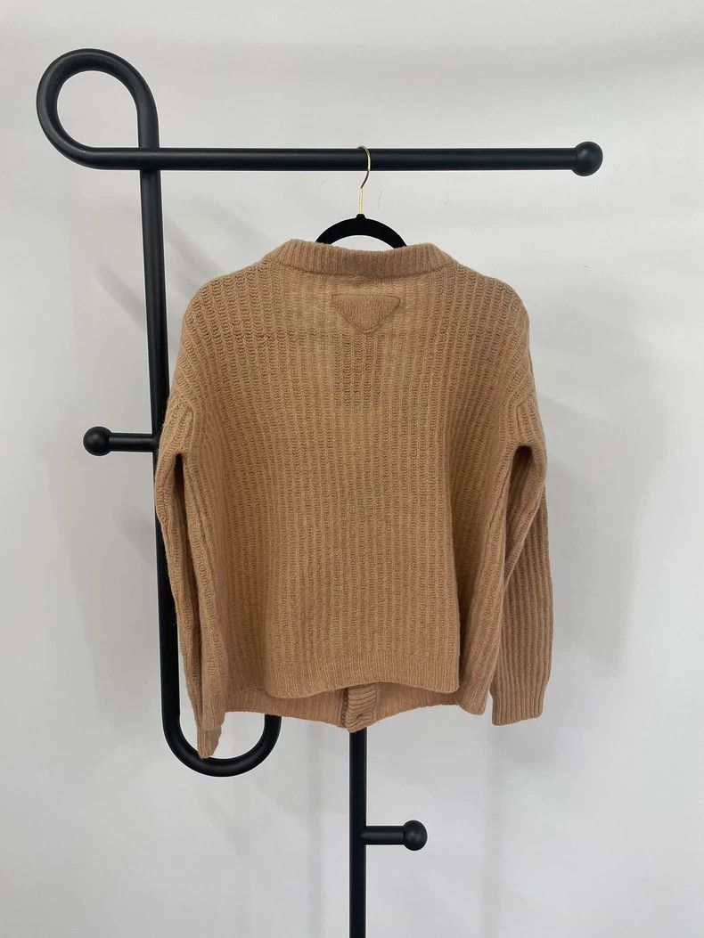 Prada Prada Camel Wool Knit Cardigan - dmc Size US L / EU 52-54 / 3 - 2 Thumbnail