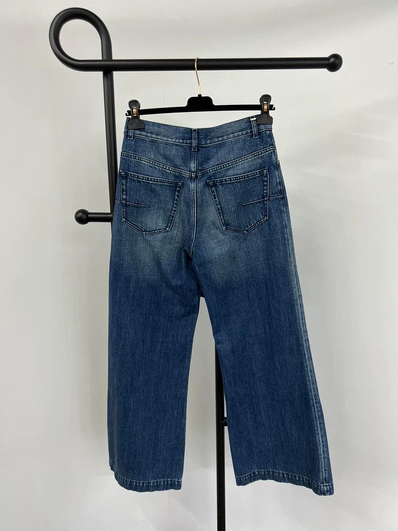 Dior Dior Classic Wide-Leg Jeans - dmc Size US 34 / EU 50 - 2 Thumbnail